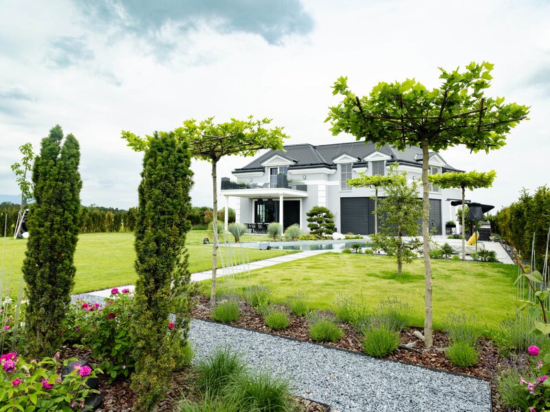 Extravaganter Garten