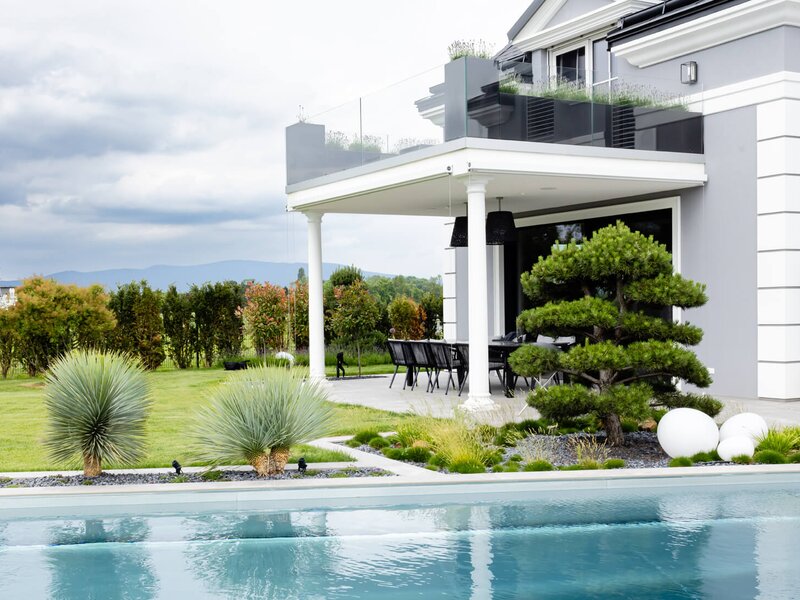 Extravaganter Garten