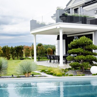 Extravaganter Garten
