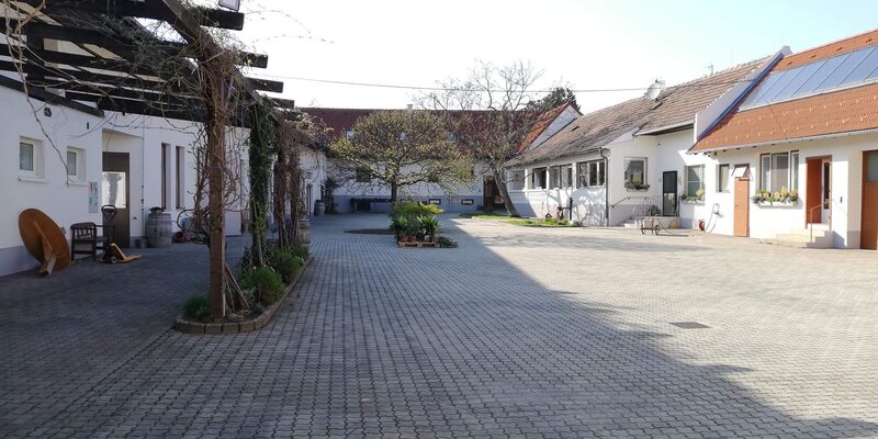 Grüner Innenhof