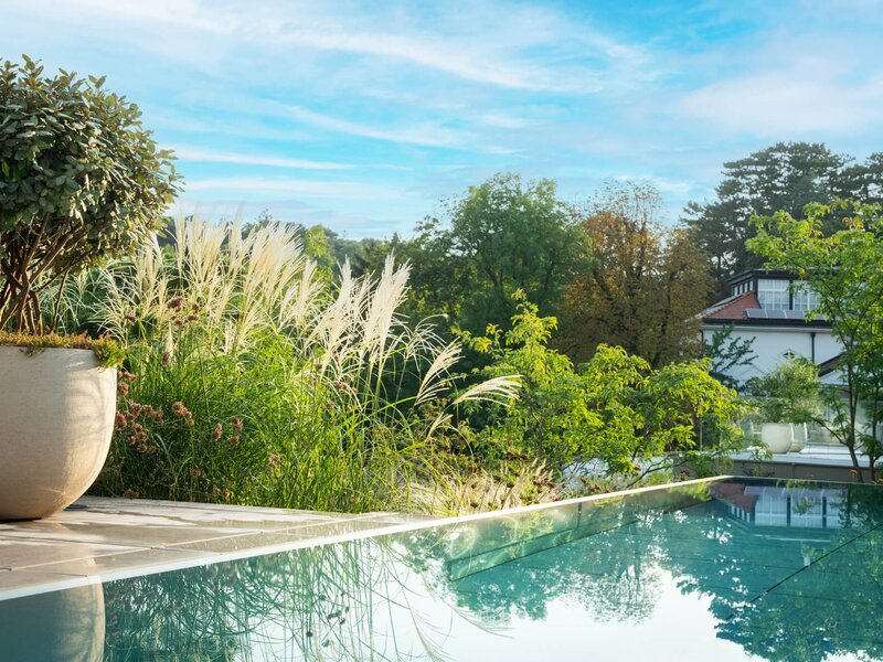 Moderner Familiengarten