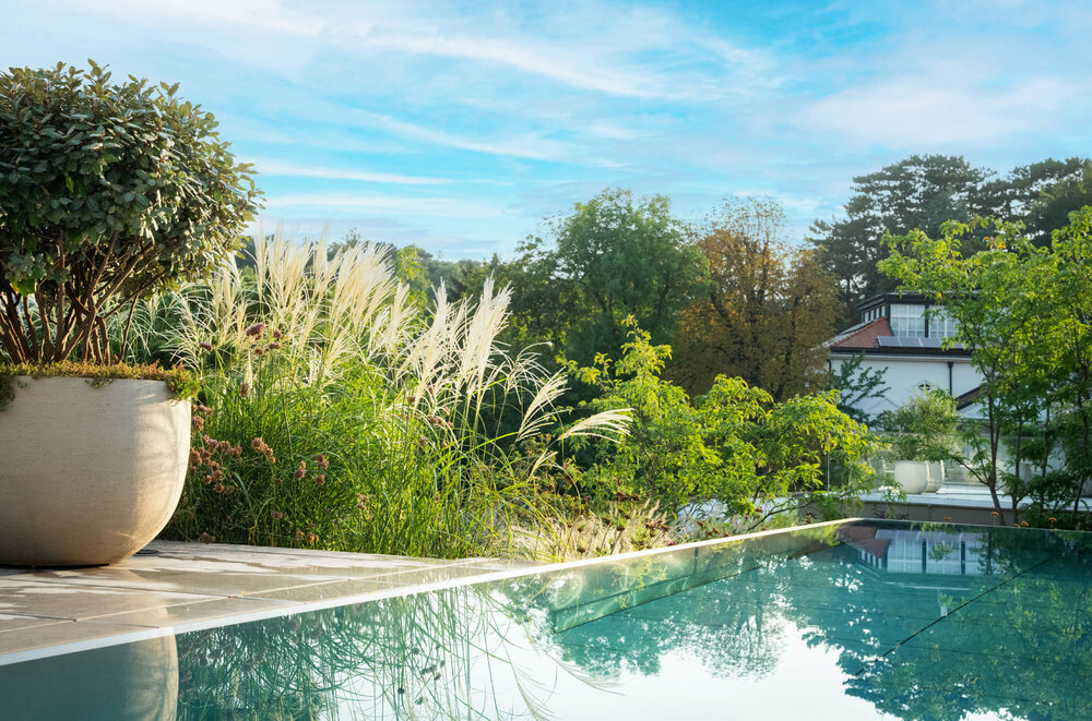 Moderner Familiengarten