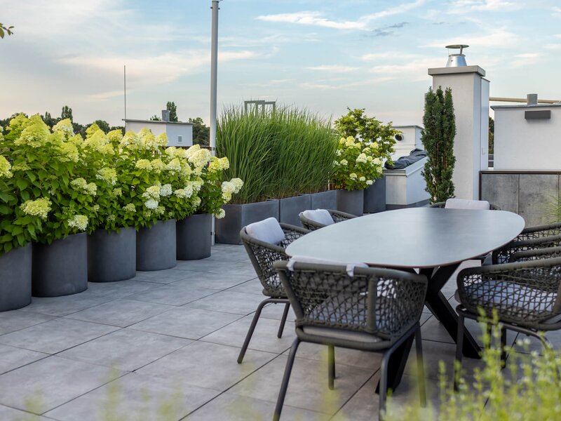 Schlichte Terrasse