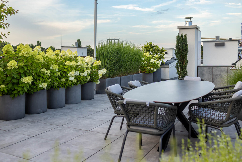 Schlichte Terrasse