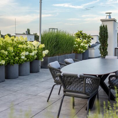 Schlichte Terrasse