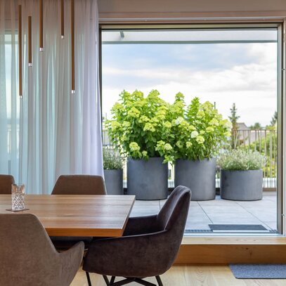 Schlichte Terrasse