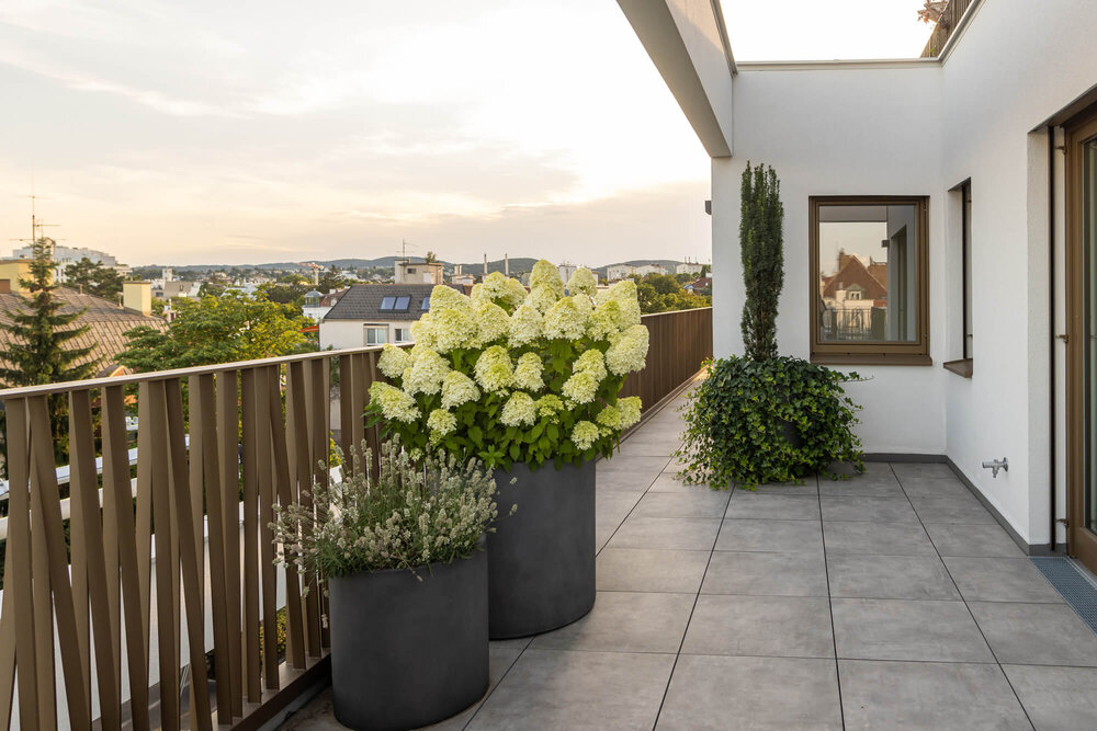 Schlichte Terrasse