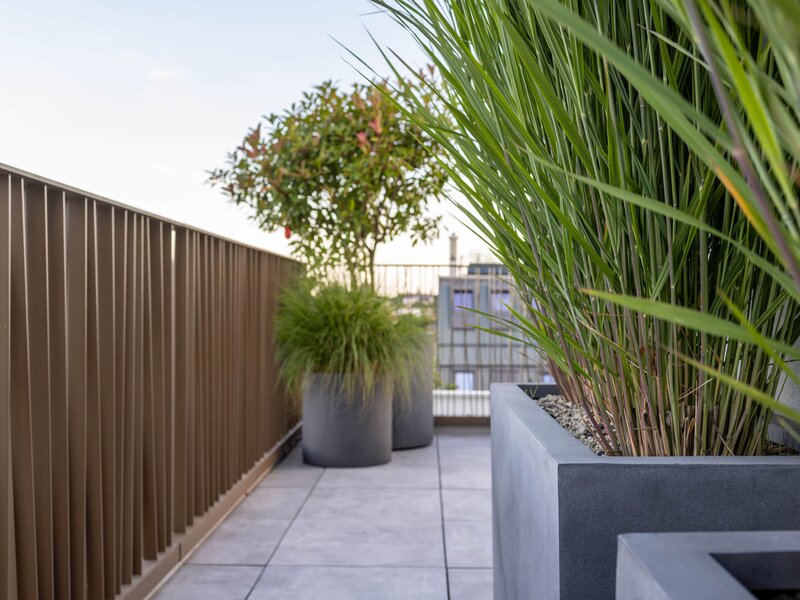 Schlichte Terrasse