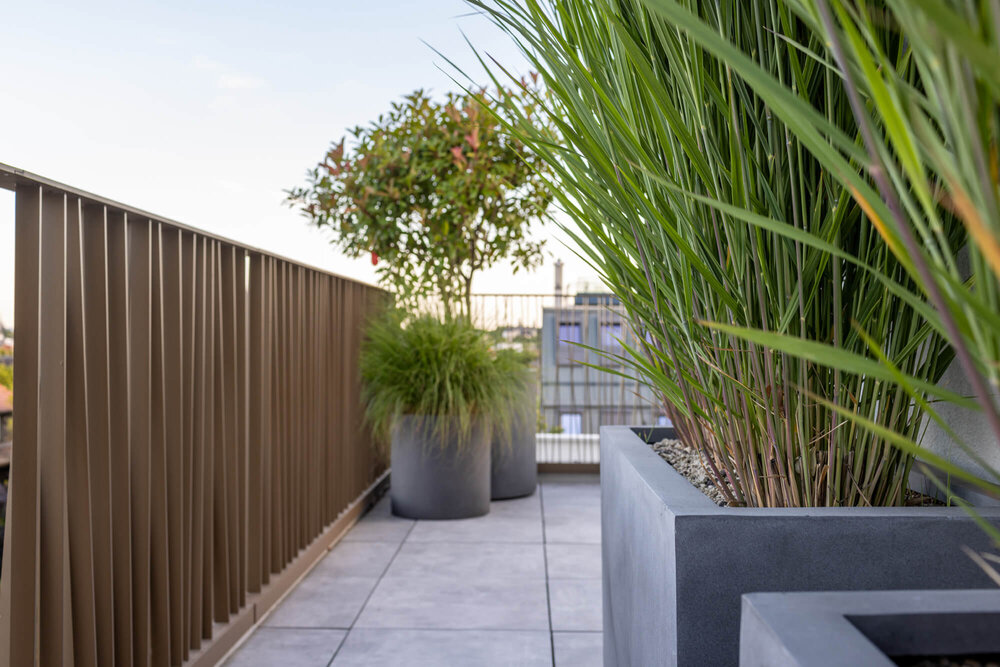 Schlichte Terrasse