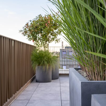 Schlichte Terrasse