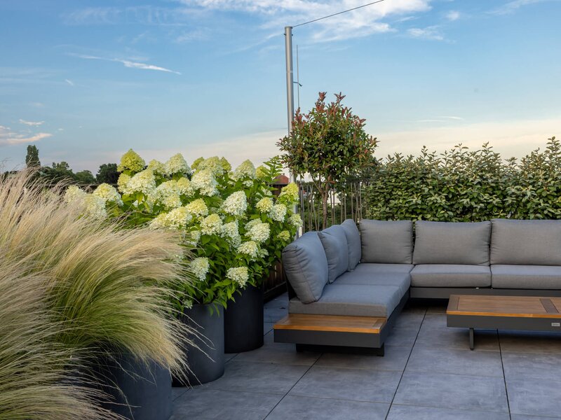 Schlichte Terrasse