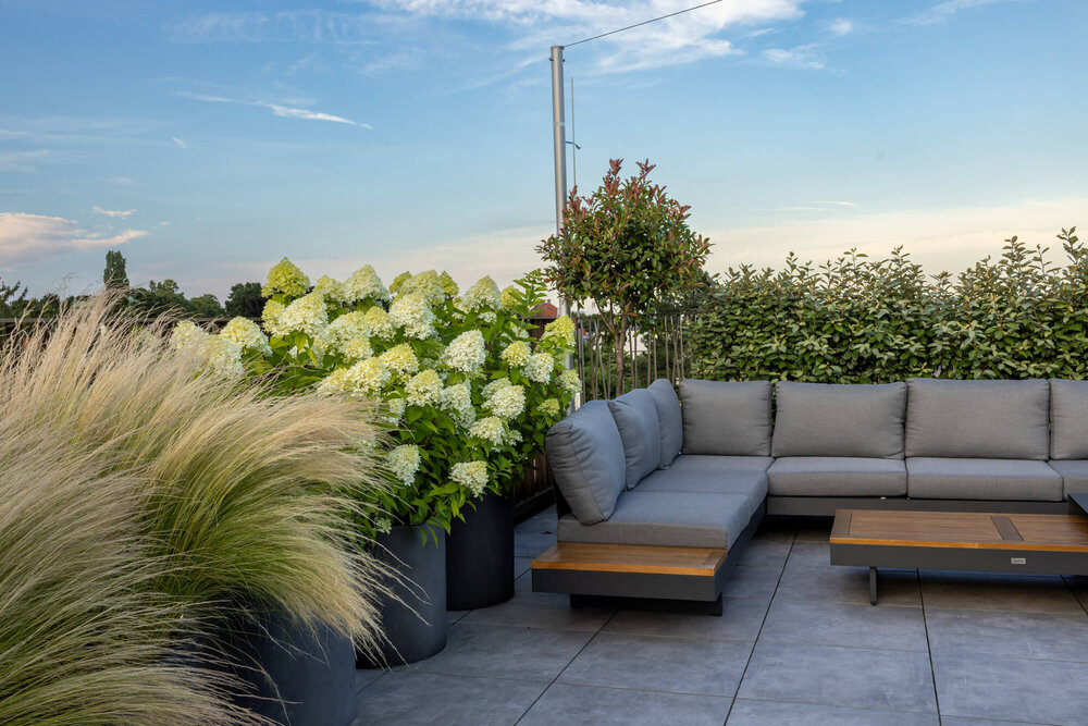 Schlichte Terrasse