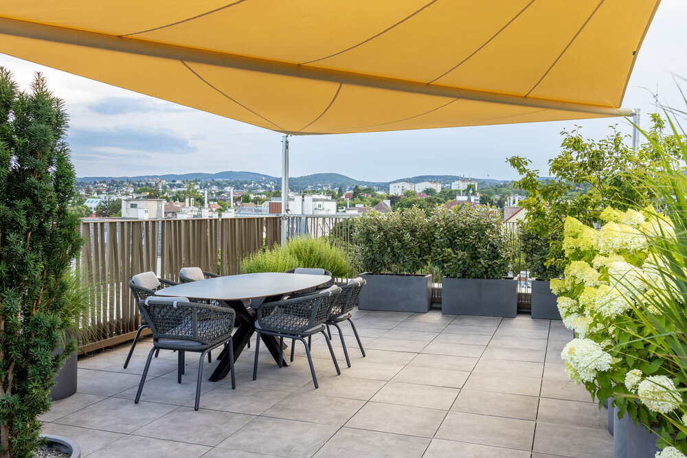 Schlichte Terrasse